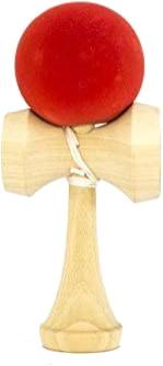 LUCOBE Shin Fuji Kendama Red Fuzzy Ball Kendama - 6 inch Mini Kendama