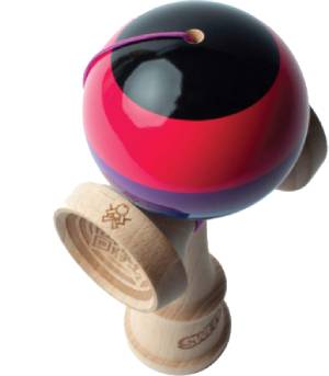 Sweets Kendamas 5-Stripe Prime Kendama - All Levels, Stripe Design, Extra String Accessory Gift Bundle 